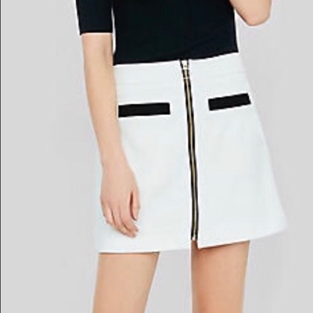 White Express skirt